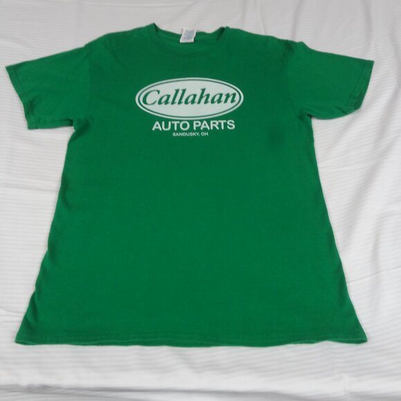 TOMMY BOY - CALLAHAN AUTO PARTS SANDUSKY OH GREEN MEDIUM T-SHIRT L227 - Picture 3 of 5